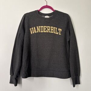 Vanderbilt Gray Sweatshirt Womens L Cozycore Collegiate Vintage Vibe